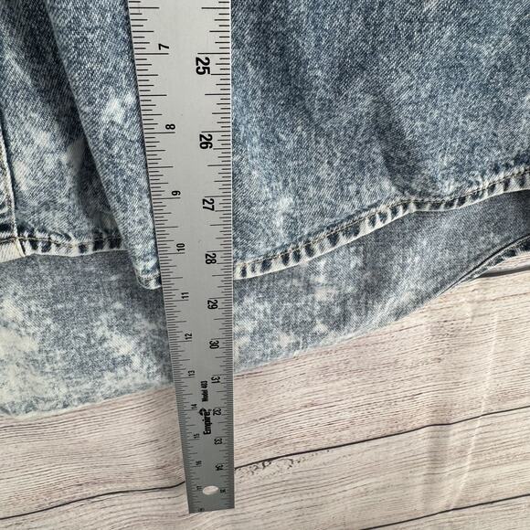 Vintage Edwin Denim Shirt Mens Large Acid Wash Blue Western Button Up Japan 90s - Picture 11 of 11